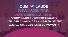 La Dra. Isabel Feria obté la qualificació Cum Laude per la seva tesi doctoral