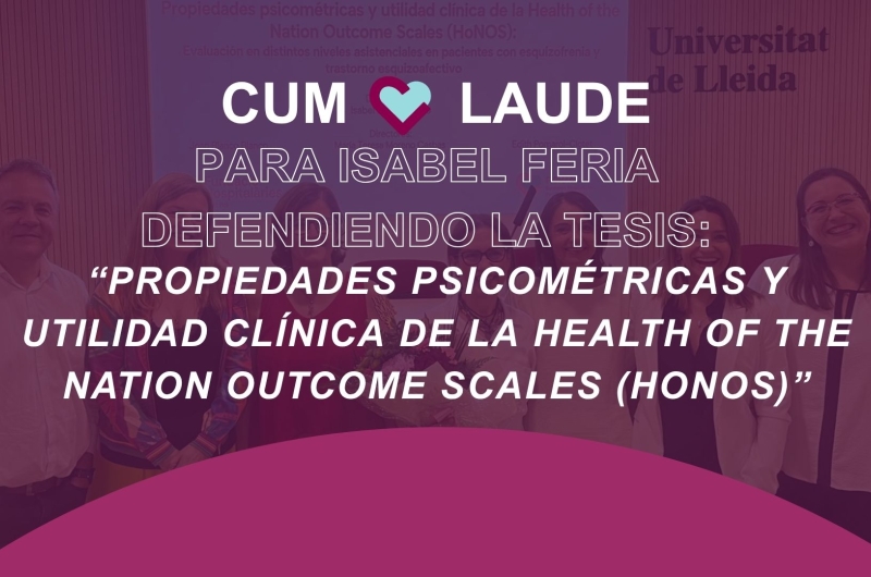 La Dra. Isabel Feria obté la qualificació Cum Laude per la seva tesi doctoral