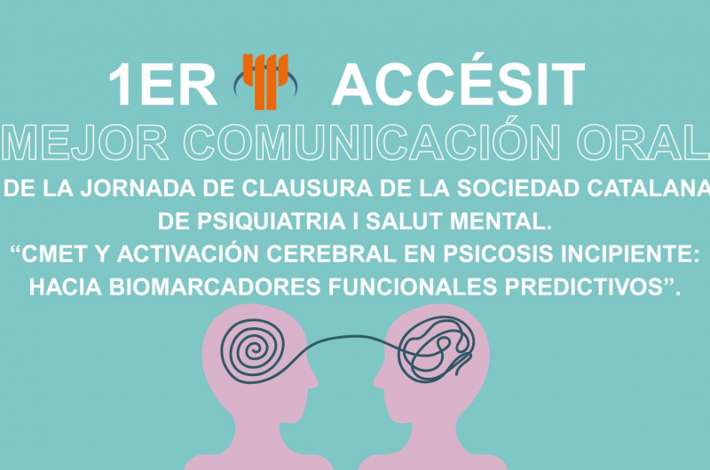 Primer accésit a la mejor comunicación oral de la jornada de clausura de la Sociedad Catalana de Psiquiatría y Salud Mental.